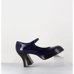 Sale GARRICE LAB Babies à plateforme en cuir vernis violet - NEDER VERNICE BLU BLEU