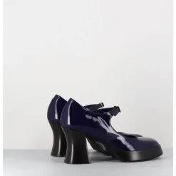 Sale GARRICE LAB Babies à plateforme en cuir vernis violet - NEDER VERNICE BLU BLEU