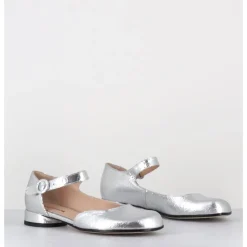 Best GARRICE LAB Babies asymétrique petit talon cuir craquelé - MANI1 CRAK O ARGENT
