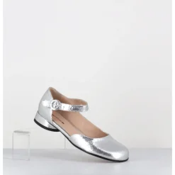 Best GARRICE LAB Babies asymétrique petit talon cuir craquelé - MANI1 CRAK O ARGENT