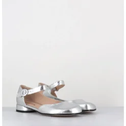 Best GARRICE LAB Babies asymétrique petit talon cuir craquelé - MANI1 CRAK O ARGENT