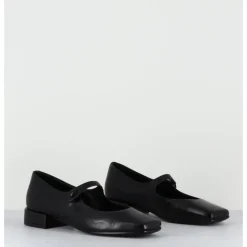 Online TO&CO Babies en cuir souple bout carré - JANE BLACK COWHIDE NOIR