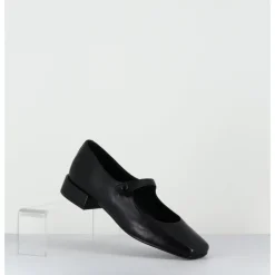 Online TO&CO Babies en cuir souple bout carré - JANE BLACK COWHIDE NOIR