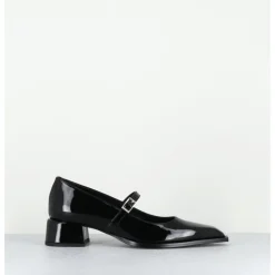 Discount GARRICE LAB Babies en cuir vernis bout pointu petit talon - INE71 VERNICE NERO NOIR