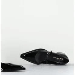 Discount GARRICE LAB Babies en cuir vernis bout pointu petit talon - INE71 VERNICE NERO NOIR