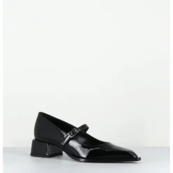 Discount GARRICE LAB Babies en cuir vernis bout pointu petit talon - INE71 VERNICE NERO NOIR