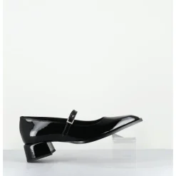 Discount GARRICE LAB Babies en cuir vernis bout pointu petit talon - INE71 VERNICE NERO NOIR