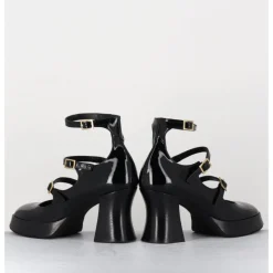 Hot GARRICE LAB Babies multi-brides à plateforme en cuir vernis - GALAN VERNICE NERO NOIR