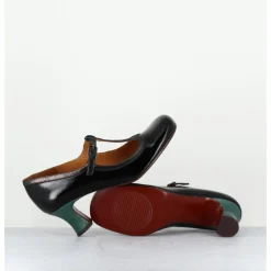 Discount CHIE MIHARA Babies petit talon en cuir effet vernis - MYLKA MASERATI NEGRO NOIR