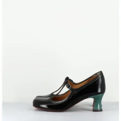 Discount CHIE MIHARA Babies petit talon en cuir effet vernis - MYLKA MASERATI NEGRO NOIR