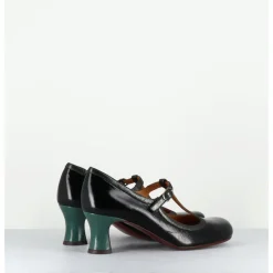 Discount CHIE MIHARA Babies petit talon en cuir effet vernis - MYLKA MASERATI NEGRO NOIR