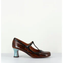 Best CHIE MIHARA Babies petit talon en cuir imprimé tigré - MYLKA TESLA CASTANO