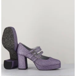 CAREL Babies plateformes glitter - PIGALLE GLITTER VIOLET