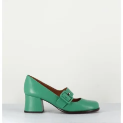 Discount CHIE MIHARA Babies rétro en cuir petit talon - MIKO GREEN VERT