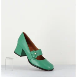 Discount CHIE MIHARA Babies rétro en cuir petit talon - MIKO GREEN VERT
