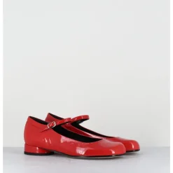 Hot GARRICE LAB Babies 60s petit talon en cuir vernis - LIGAT1 CINDY ROSSO ROUGE