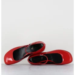 Hot GARRICE LAB Babies 60s petit talon en cuir vernis - LIGAT1 CINDY ROSSO ROUGE