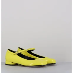 GARRICE LAB Babies 60s petit talon en cuir vernis - LIGAT2 CINDY BUTTERCUP JAUNE