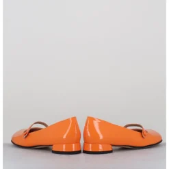 Best GARRICE LAB Babies 60s petit talon en cuir vernis - MASAI CINDY ALBICOCCA ORANGE