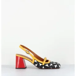 Online CHIE MIHARA Babies slingback motif psychédélique talon rouge - SUNAMI SOFTY SUN