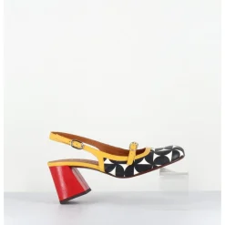 Online CHIE MIHARA Babies slingback motif psychédélique talon rouge - SUNAMI SOFTY SUN