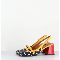Online CHIE MIHARA Babies slingback motif psychédélique talon rouge - SUNAMI SOFTY SUN