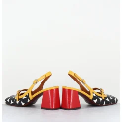 Online CHIE MIHARA Babies slingback motif psychédélique talon rouge - SUNAMI SOFTY SUN