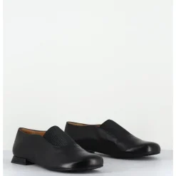 Sale AUDLEY Ballerines à élastique en cuir souple - MAGAR NAPPA BLACK NOIR