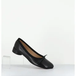 Clearance MM6 MAISON MARGIELA Ballerines anatomiques en cuir petit talon - S59WZ0096 T8013 NOIR