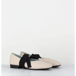 Clearance GARRICE LAB Ballerines 'chausson de danse' en cuir - CHESTER2 NAPPA SABBIA BEIGE