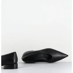 TO&CO Ballerines en cuir bout pointu - NEAL NAPPA BLACK NOIR