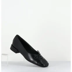 TO&CO Ballerines en cuir petit lacet - FABIENE CORDOBA NERO NOIR