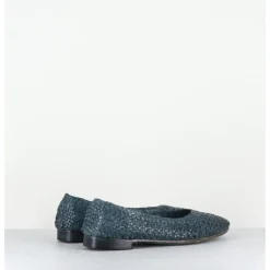 Discount GARRICE LAB Ballerines en cuir tressé jean - DOBRA DENIM BLEU