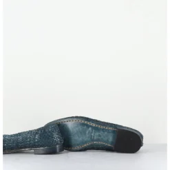 Discount GARRICE LAB Ballerines en cuir tressé jean - DOBRA DENIM BLEU