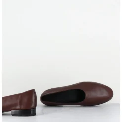 Sale TO&CO Ballerines japonaises en cuir souple - PAMPUM NAPPA SIGARO MARRON