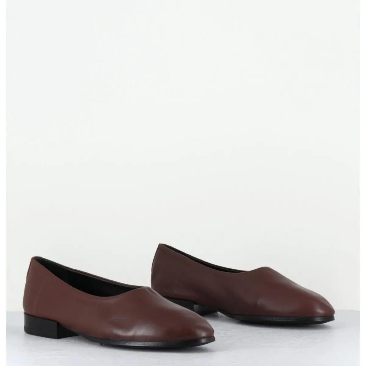 Sale TO&CO Ballerines japonaises en cuir souple - PAMPUM NAPPA SIGARO MARRON