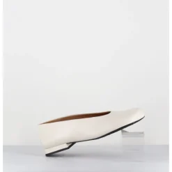 Sale AUDLEY Ballerines minimalistes en cuir - PAOLA1 MARFIL NAPPA BLANC