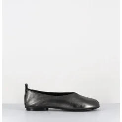 Sale GARRICE LAB Ballerines minimalistes en cuir souple métallisé - LESTER2 LAMINATO ARGENTO ANTHRACITE