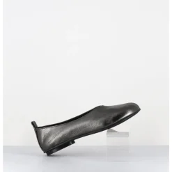 Sale GARRICE LAB Ballerines minimalistes en cuir souple métallisé - LESTER2 LAMINATO ARGENTO ANTHRACITE