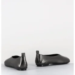 Sale GARRICE LAB Ballerines minimalistes en cuir souple métallisé - LESTER2 LAMINATO ARGENTO ANTHRACITE