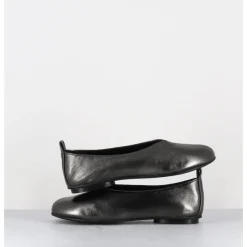 Sale GARRICE LAB Ballerines minimalistes en cuir souple métallisé - LESTER2 LAMINATO ARGENTO ANTHRACITE