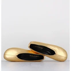 Online GARRICE LAB Ballerines minimalistes en cuir souple doré - LESTER4 NAPPA ORO DORE
