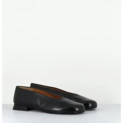 Clearance AUDLEY Ballerines minimalistes en cuir - PAOLA2 BLACK NAPPA NOIR