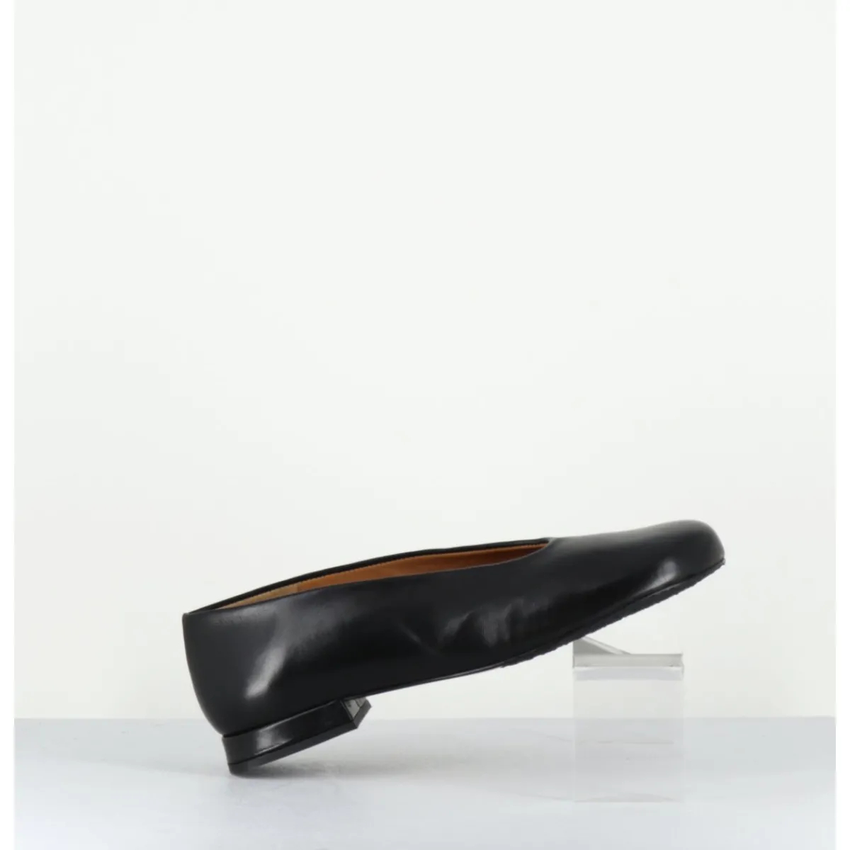 Clearance AUDLEY Ballerines minimalistes en cuir - PAOLA2 BLACK NAPPA NOIR