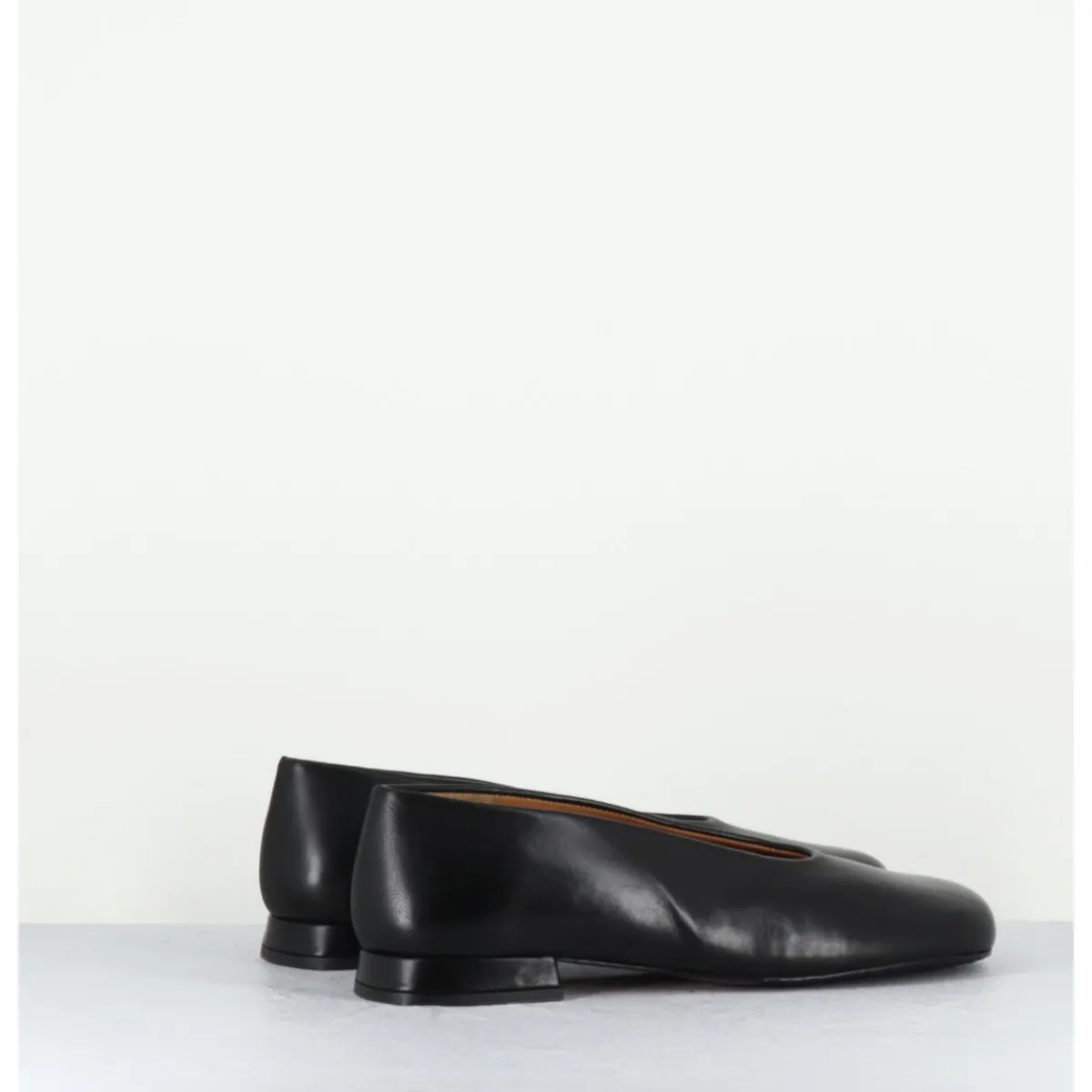 Clearance AUDLEY Ballerines minimalistes en cuir - PAOLA2 BLACK NAPPA NOIR