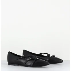 Discount GARRICE LAB Ballerines multi-brides en cuir - LINER BERLINO NERO NOIR