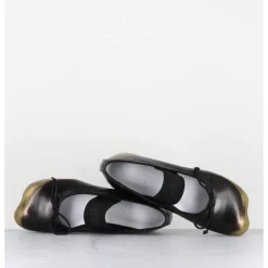 Online MM6 MAISON MARGIELA Ballerines Numeric en cuir glacé marron brossé & or - S59WZ0099 H2582 BRONZE