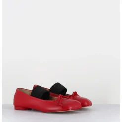 Best MM6 MAISON MARGIELA Ballerines Numeric en cuir - S59WZ0099 T4032 ROUGE