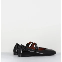 Outlet THEA MIKA Ballerines souples à bride naplak - TM9209T NAPLAK NERO NOIR