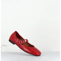 Discount THEA MIKA Ballerines souples à bride naplak - TM9209T NAPLAK ROSSO ROUGE